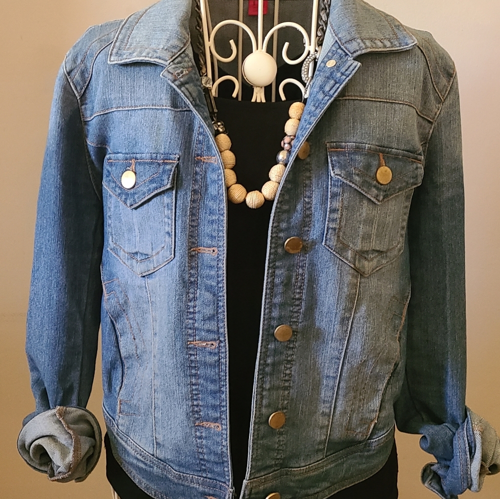 Tinseltown denim couture jacket Medium, runs a little small
